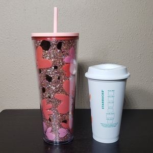 Starbucks Other - Starbucks Valentine's 24oz Tumbler and 16oz Cup Starbucks Other - Starbucks Valentine's 24oz Tumbler and 16oz Cup